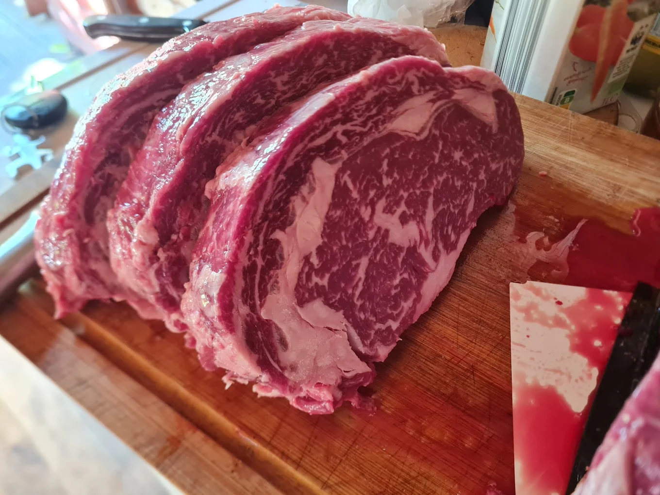 Rohes Entrecôte